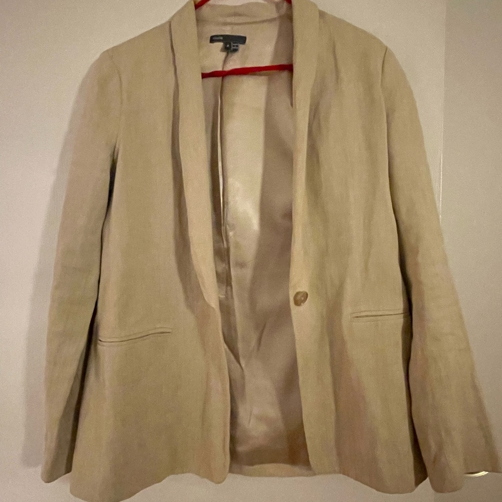 Vince Cream Blazer Tailored Suit Jacket